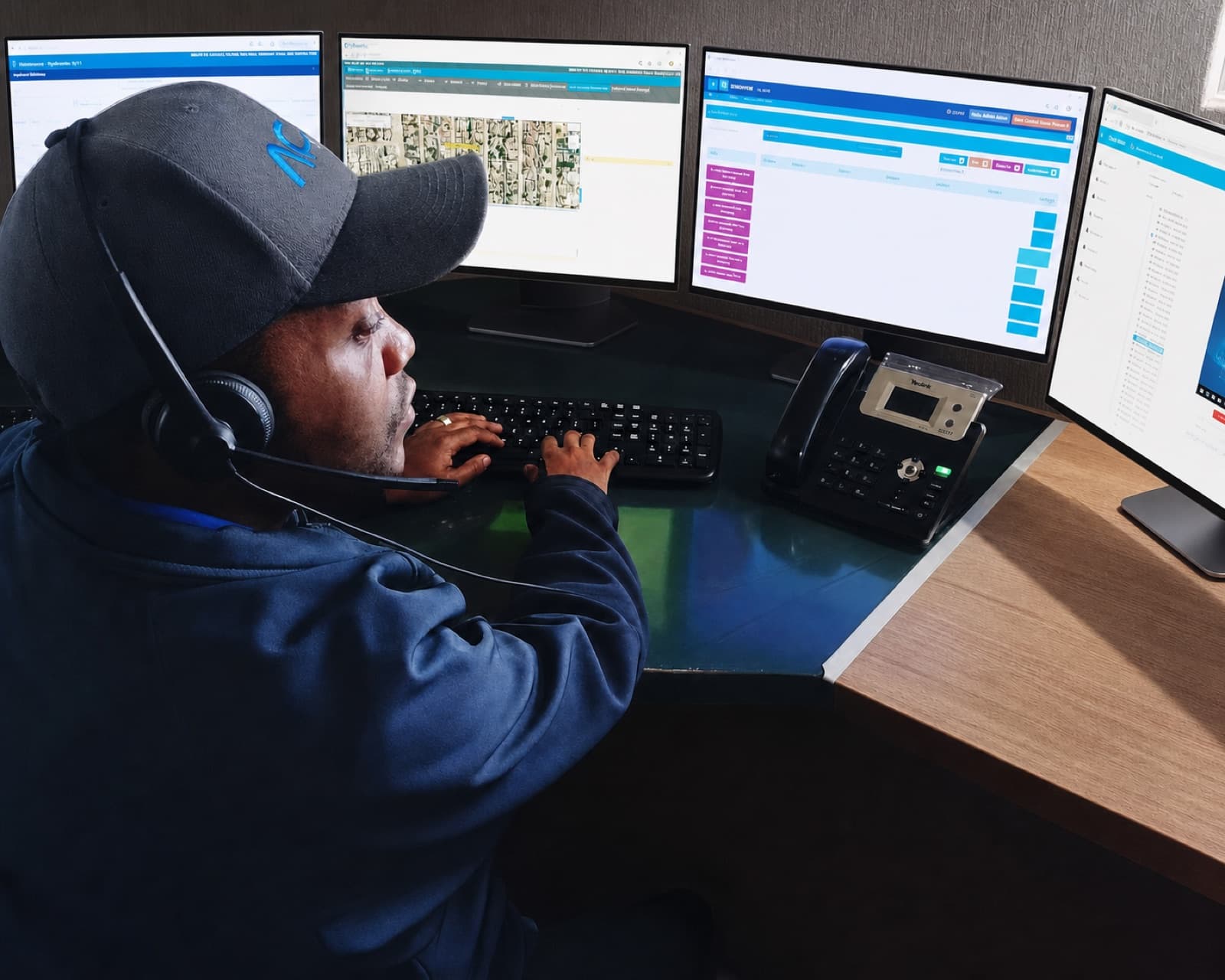 An ACM Track controller focused on live fleet tracking screens