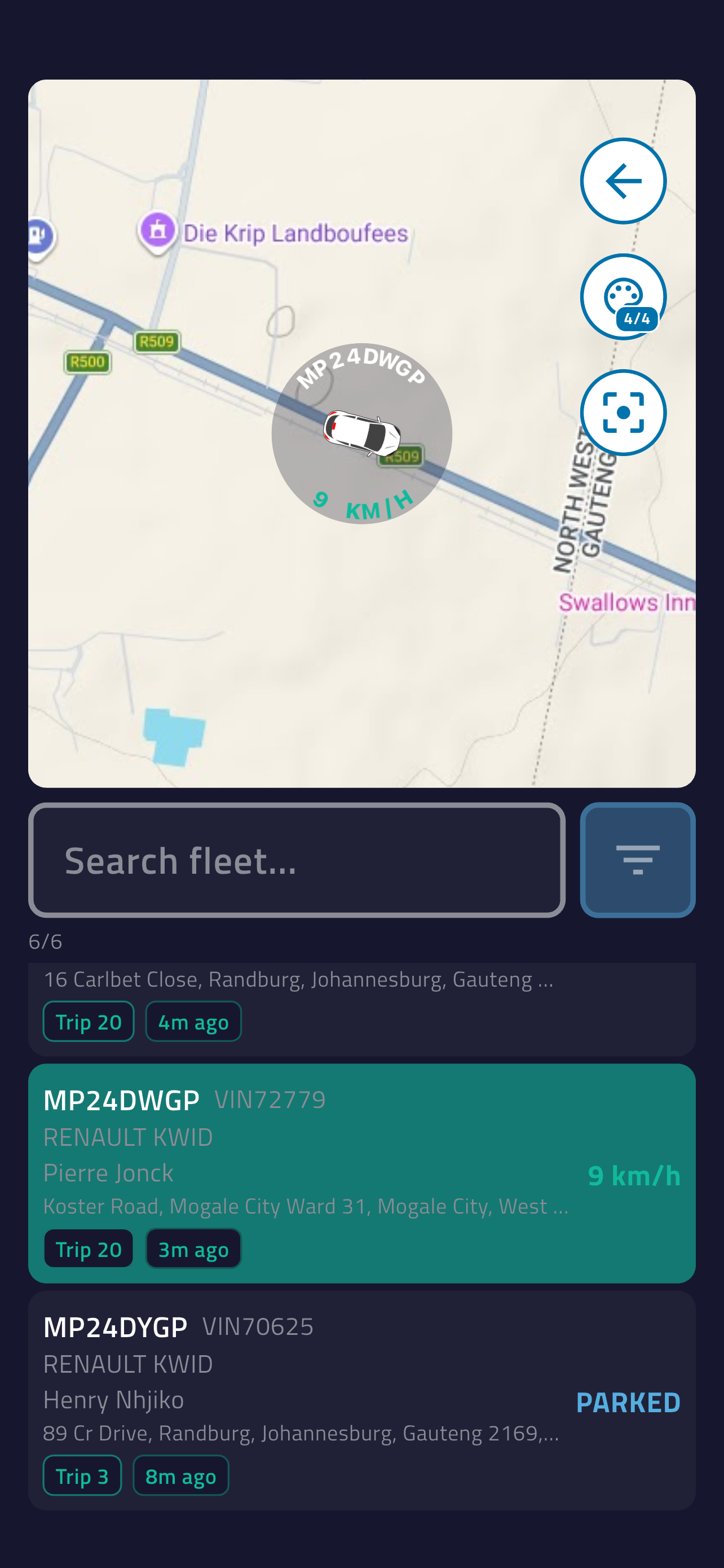 Single vehicle live